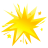 Fireworks-yellow icon