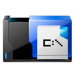 Folder msdos application icon