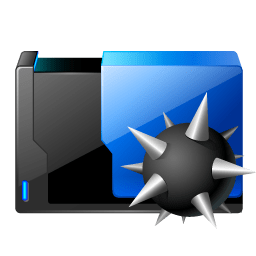 Folder virus icon
