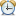 Alarm clock blue icon