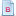 Blue document attribute b icon