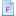 Blue document attribute f icon