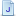 Blue document attribute j icon