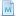Blue document attribute m icon