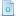 Blue document attribute o icon