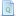 Blue document attribute q icon