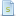 Blue document attribute s icon