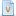Blue document attribute v icon