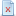 Blue document attribute x icon