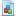 Blue document block icon