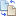 Blue-document-convert icon