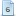 Blue document number 6 icon