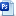 Blue document photoshop icon