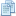 Blue documents text icon