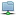 Blue folder network horizontal icon