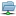 Blue folder network horizontal open icon