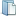 Blue folder open document icon