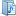 Blue folder open document music playlist icon