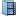 Blue folder open film icon