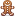 Gingerbread man chocolate icon