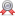 Medal-silver-red icon