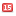 Notification counter 15 icon