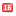Notification counter 16 icon