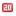 Notification counter 20 icon