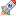 Rocket fly icon