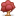 Tree red icon