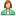 User green female icon
