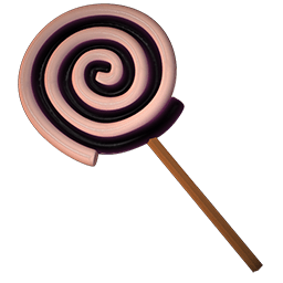 Lolly spiral black icon